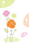 Abstract Floral Background in Pastel Tones